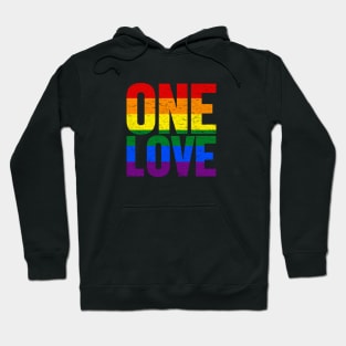 ONE LOVE - LGBT Rainbow Pride Flag Hoodie